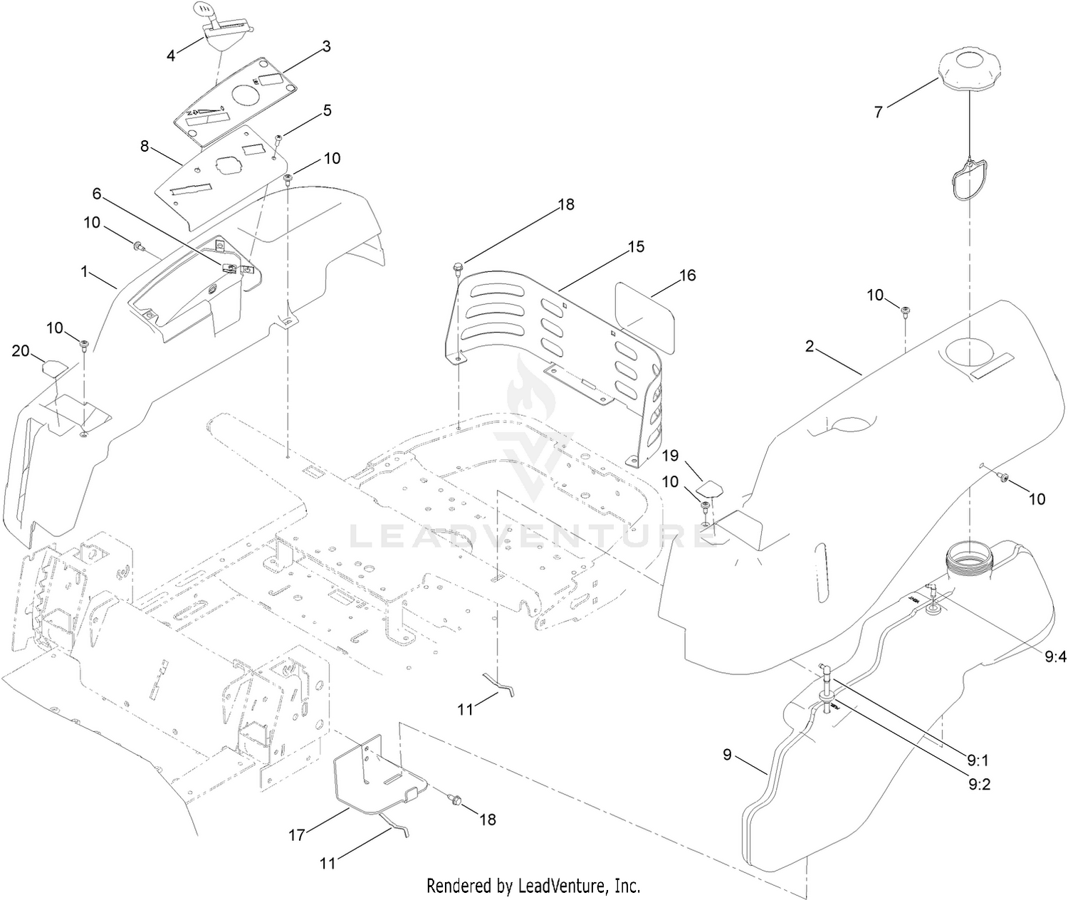Body Styling and Fuel Pod Assembly