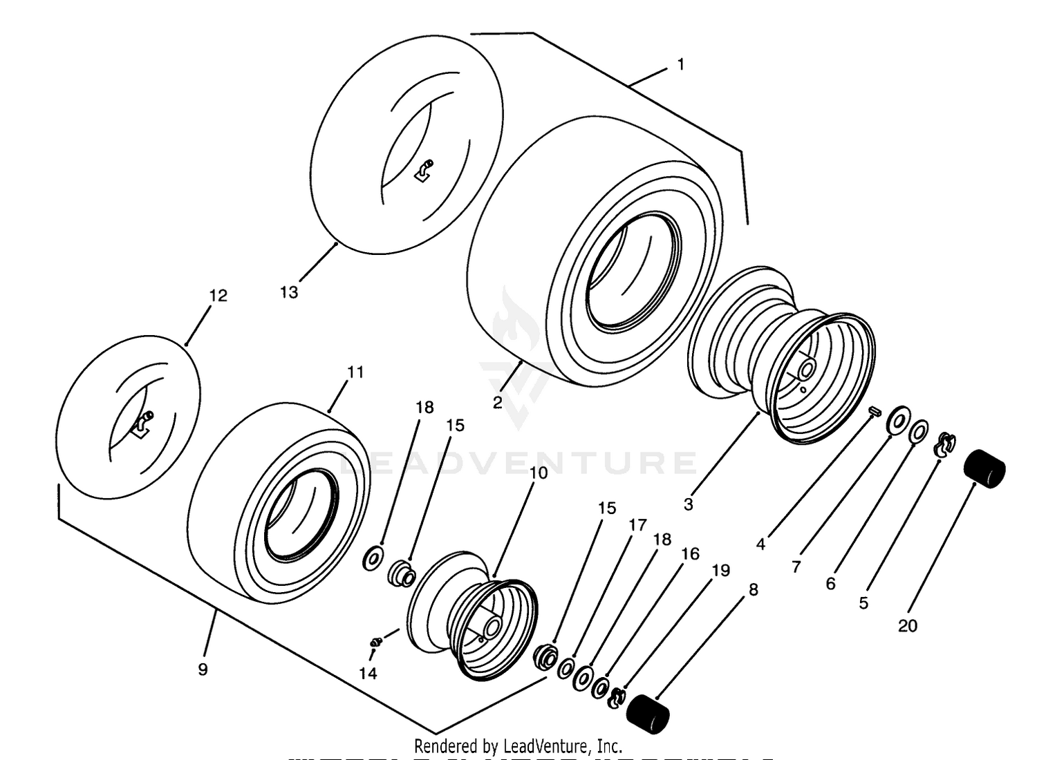 Wheels  Tires Assembly