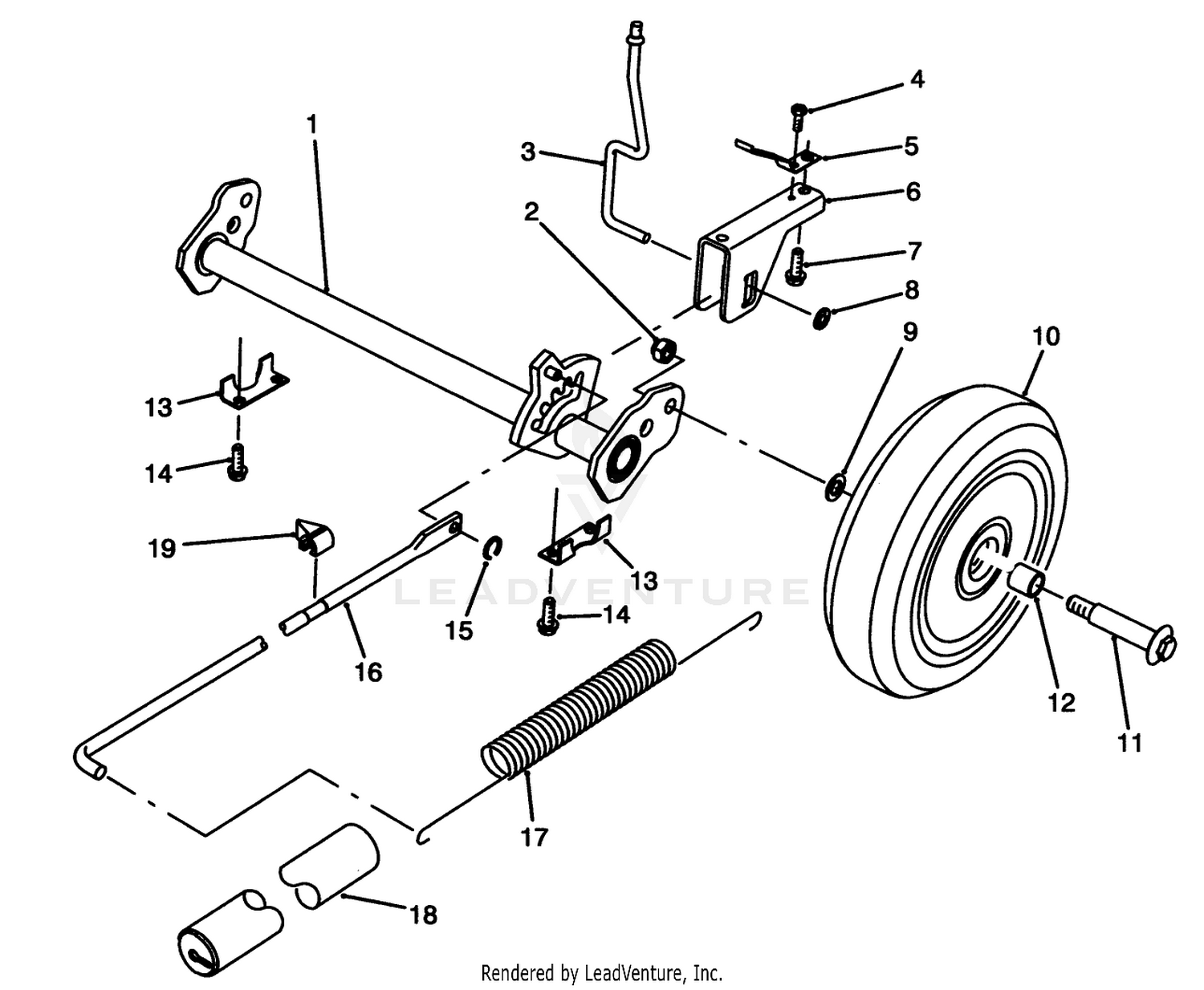 H.p. Rear Axle Assembly (model No. 20904bc Only)