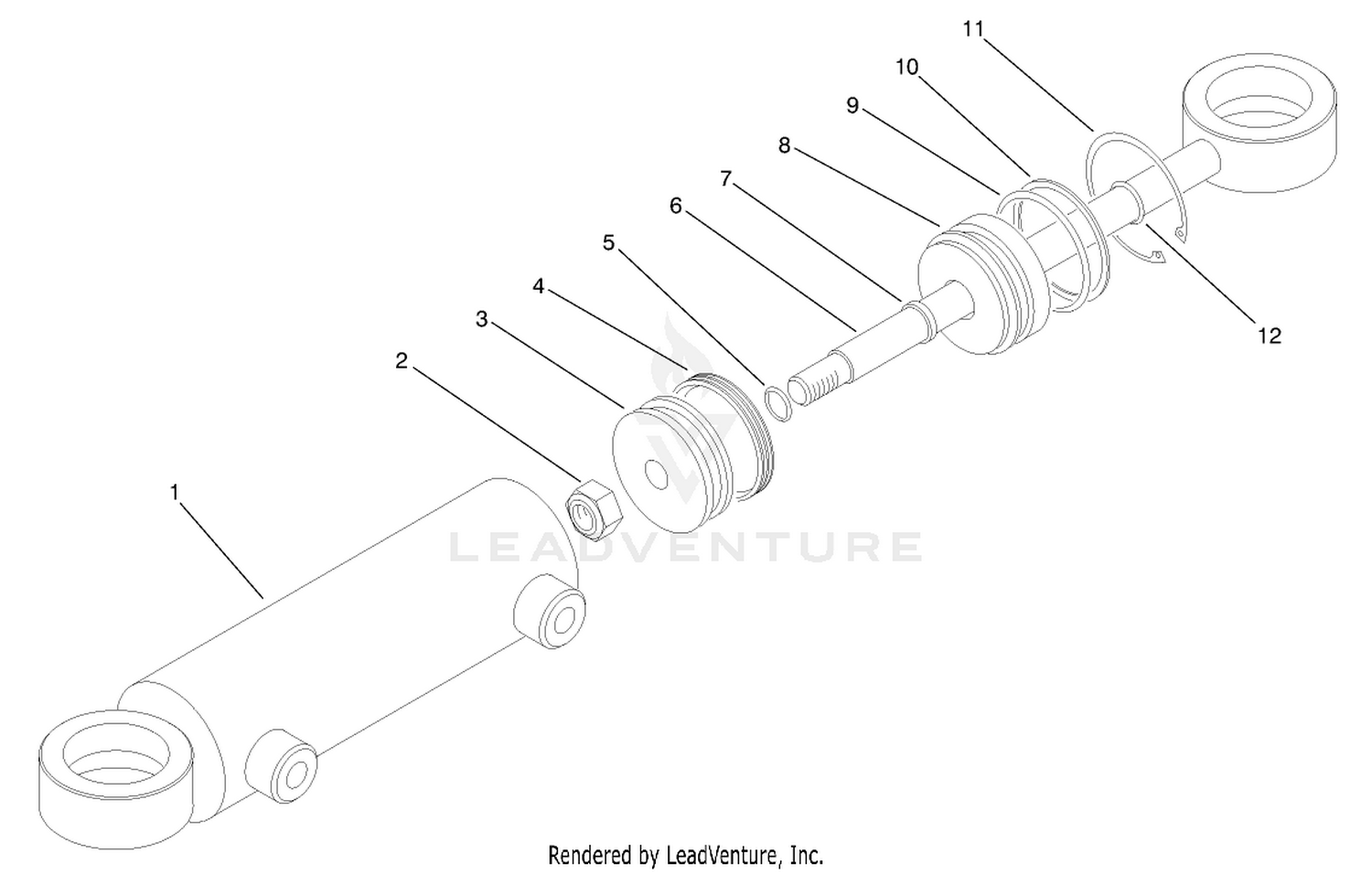 Hydraulic Cylinder Assembly No. 94-8141