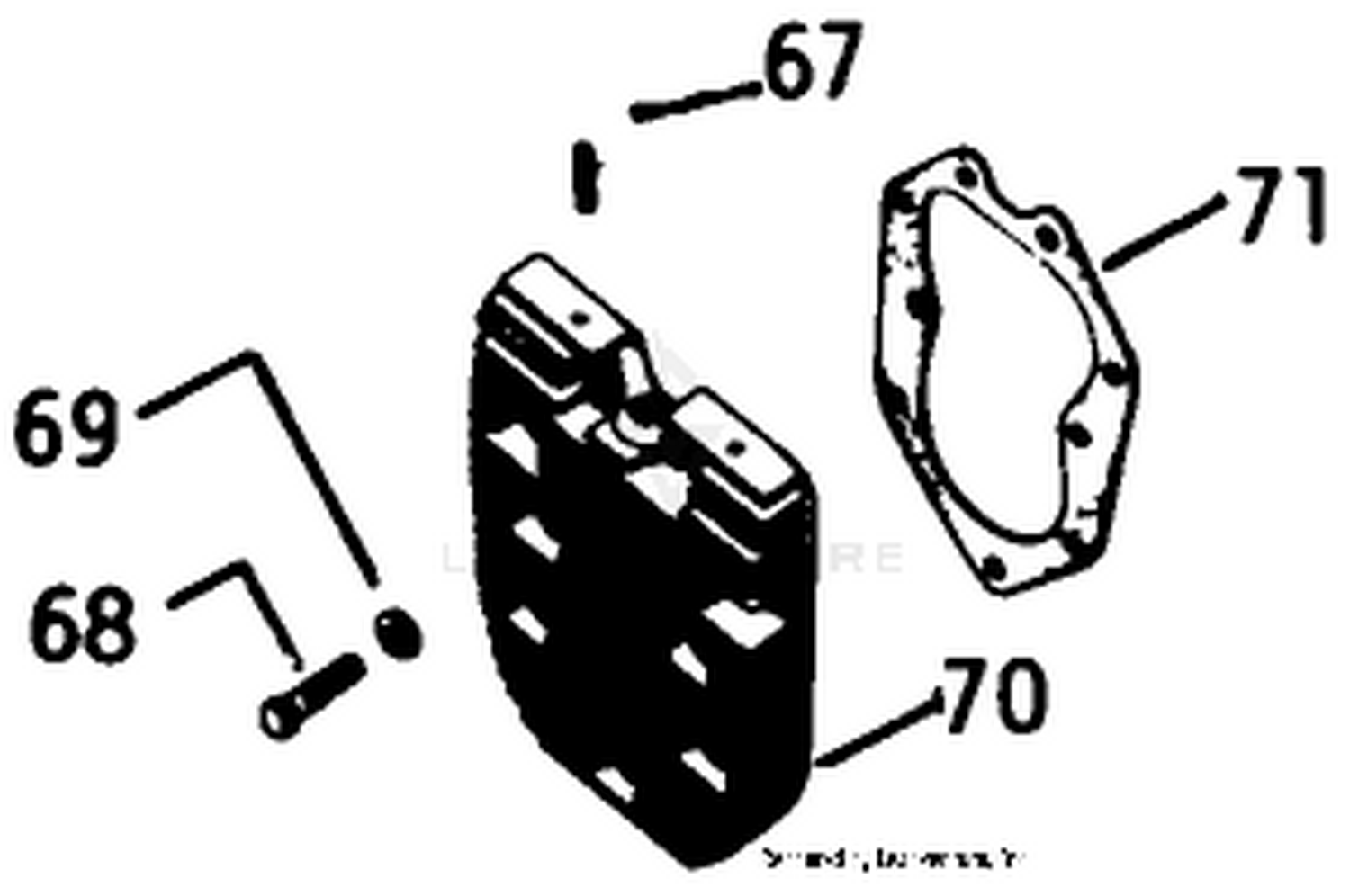 Cylinder Head-Engine Kohler Model No. K532s-Spec. 53169