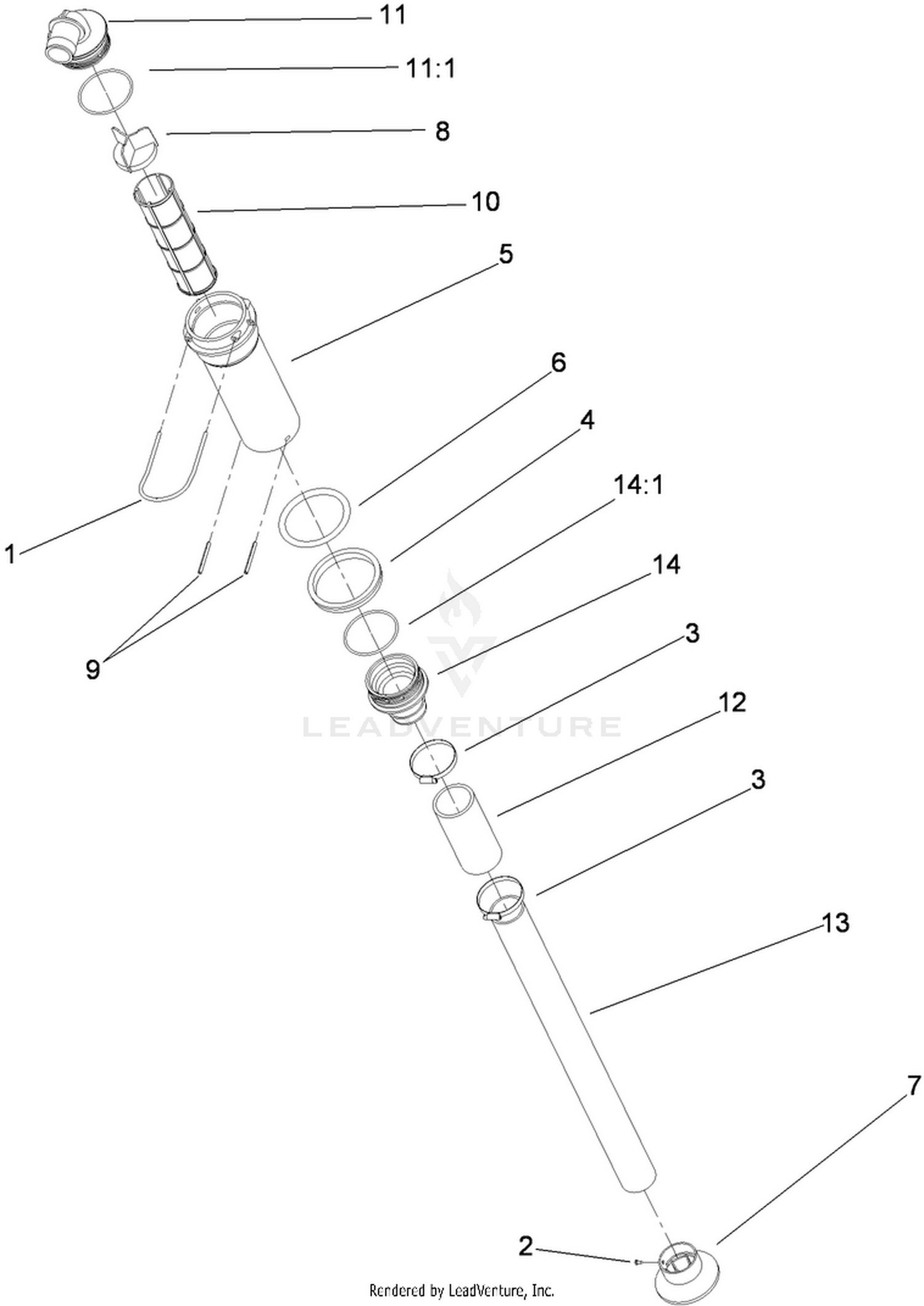 Top Mounted Suction Assembly