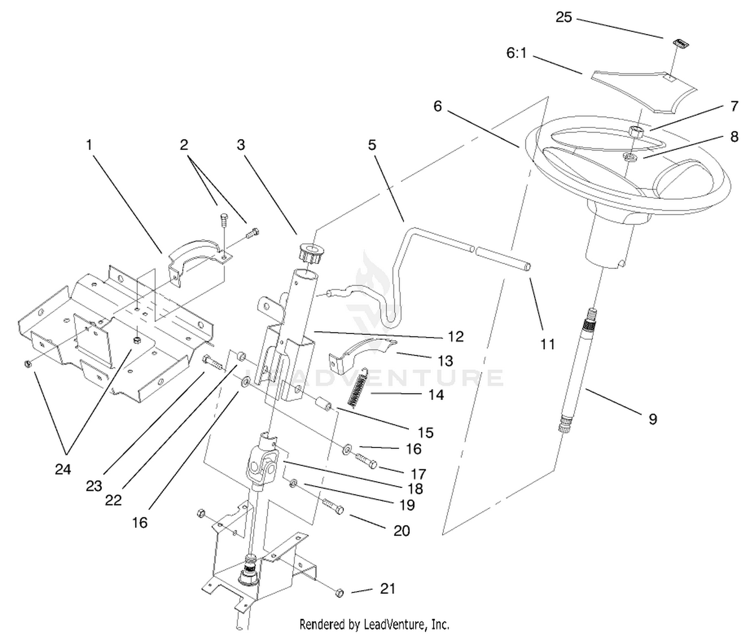 Steering Wheel  Tilt Assembly
