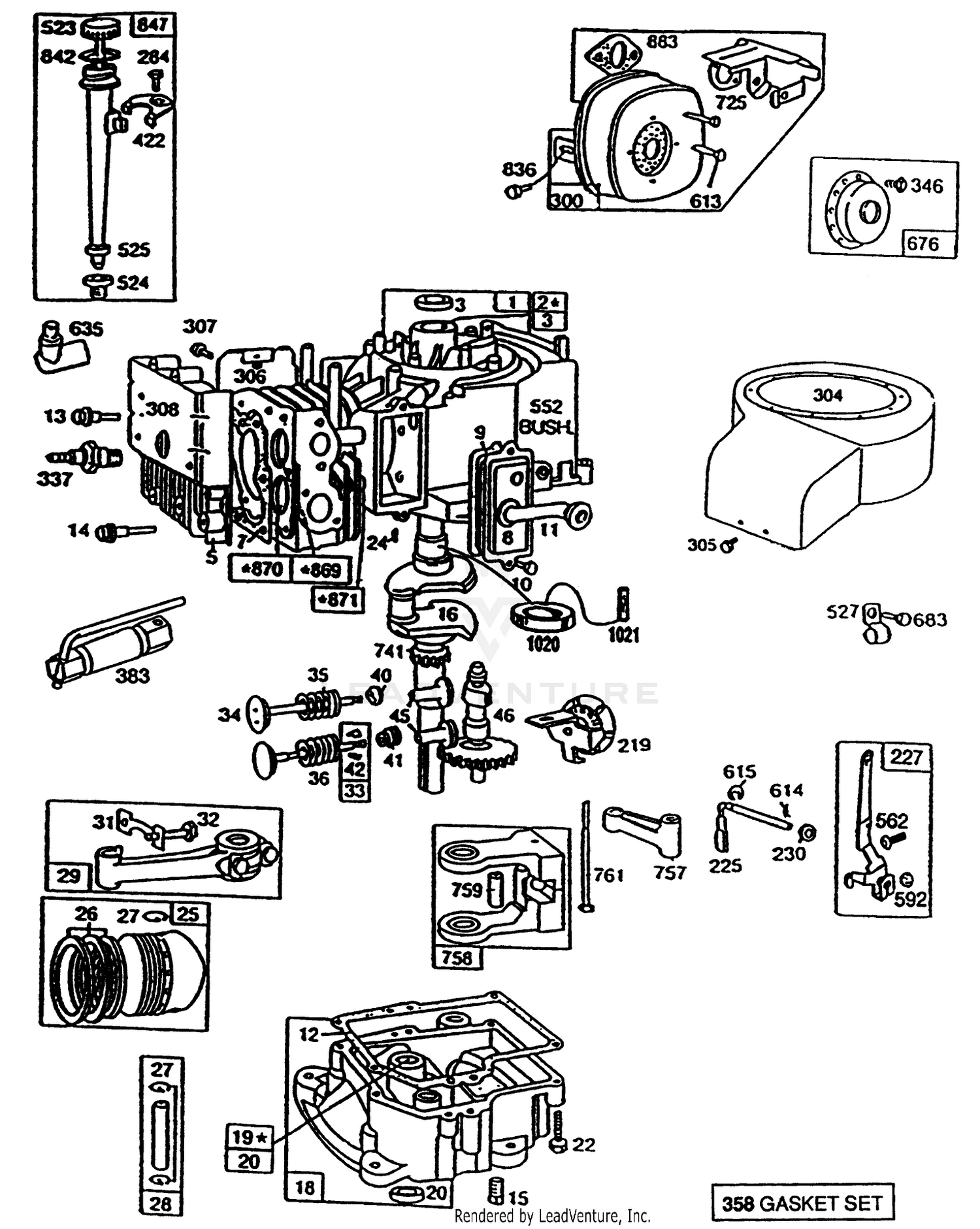 Briggs  Stratton Model No. 195707-0121-01