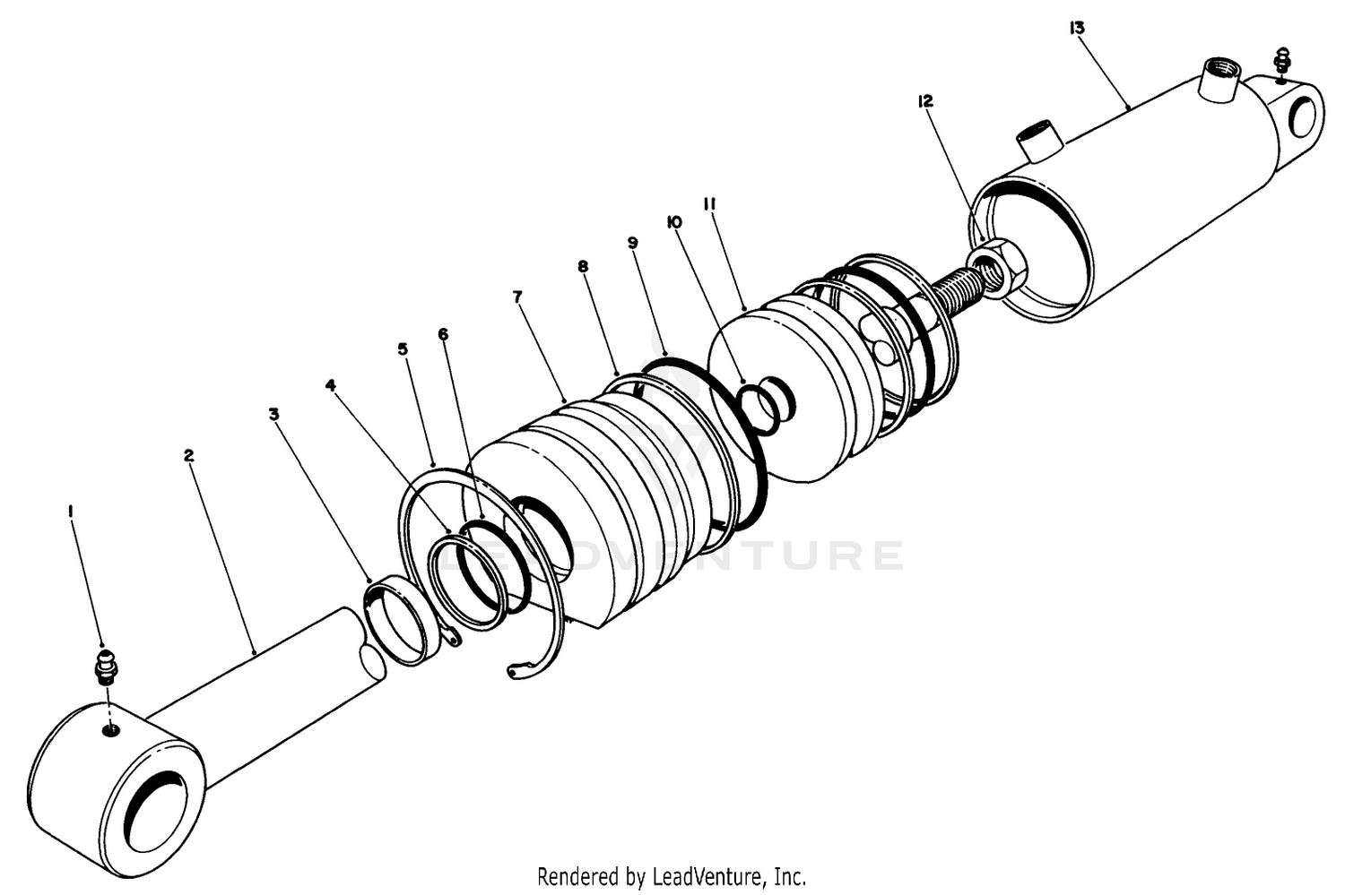 Hydraulic Lift Cylinder No. 66-1250