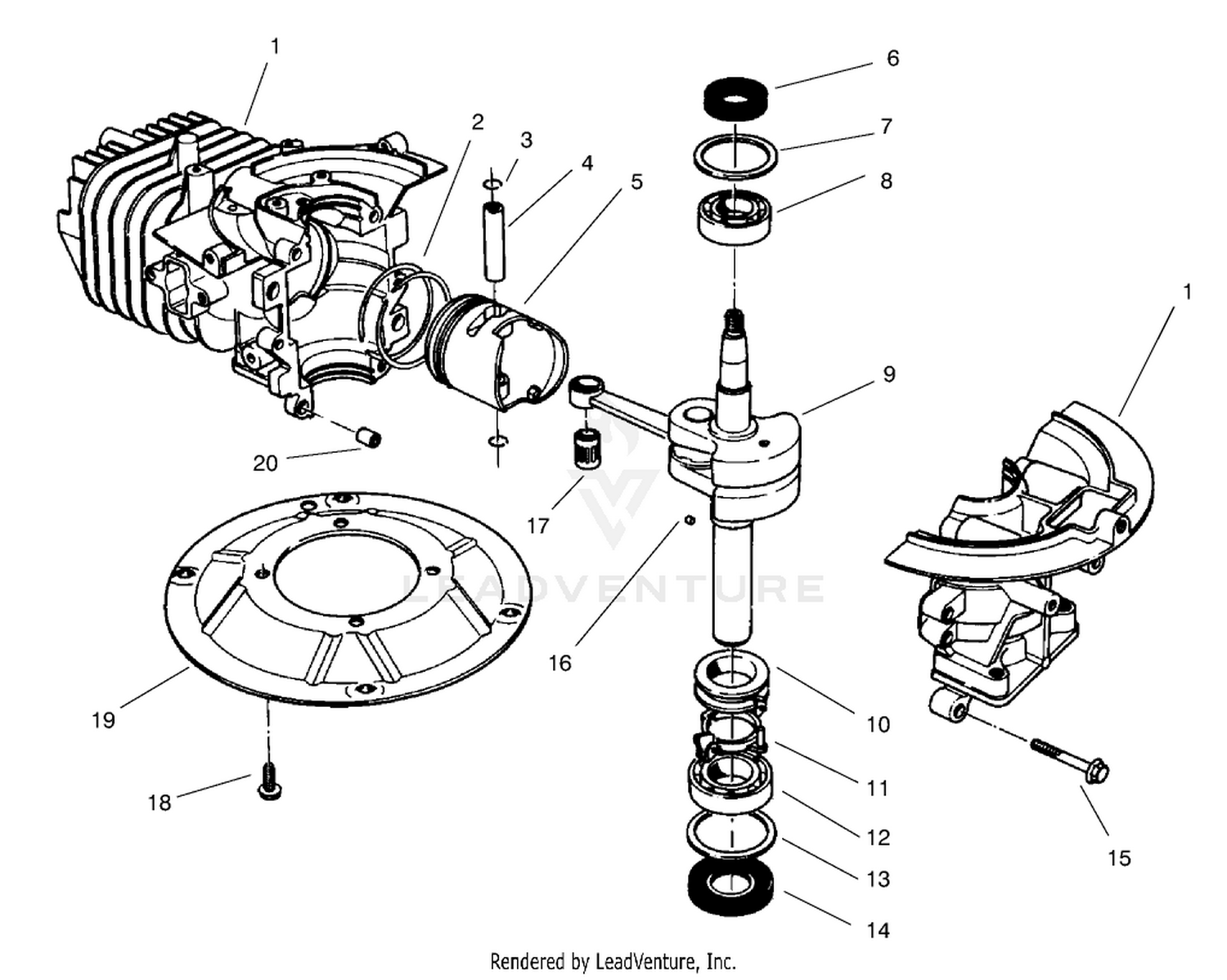 Crankshaft Assembly (model No. 47pt7-3)