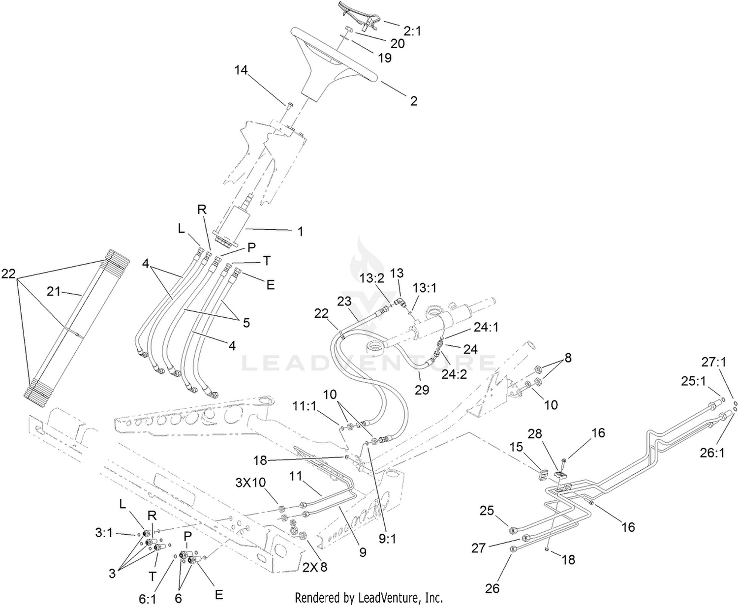 Steering Hydraulic Assembly