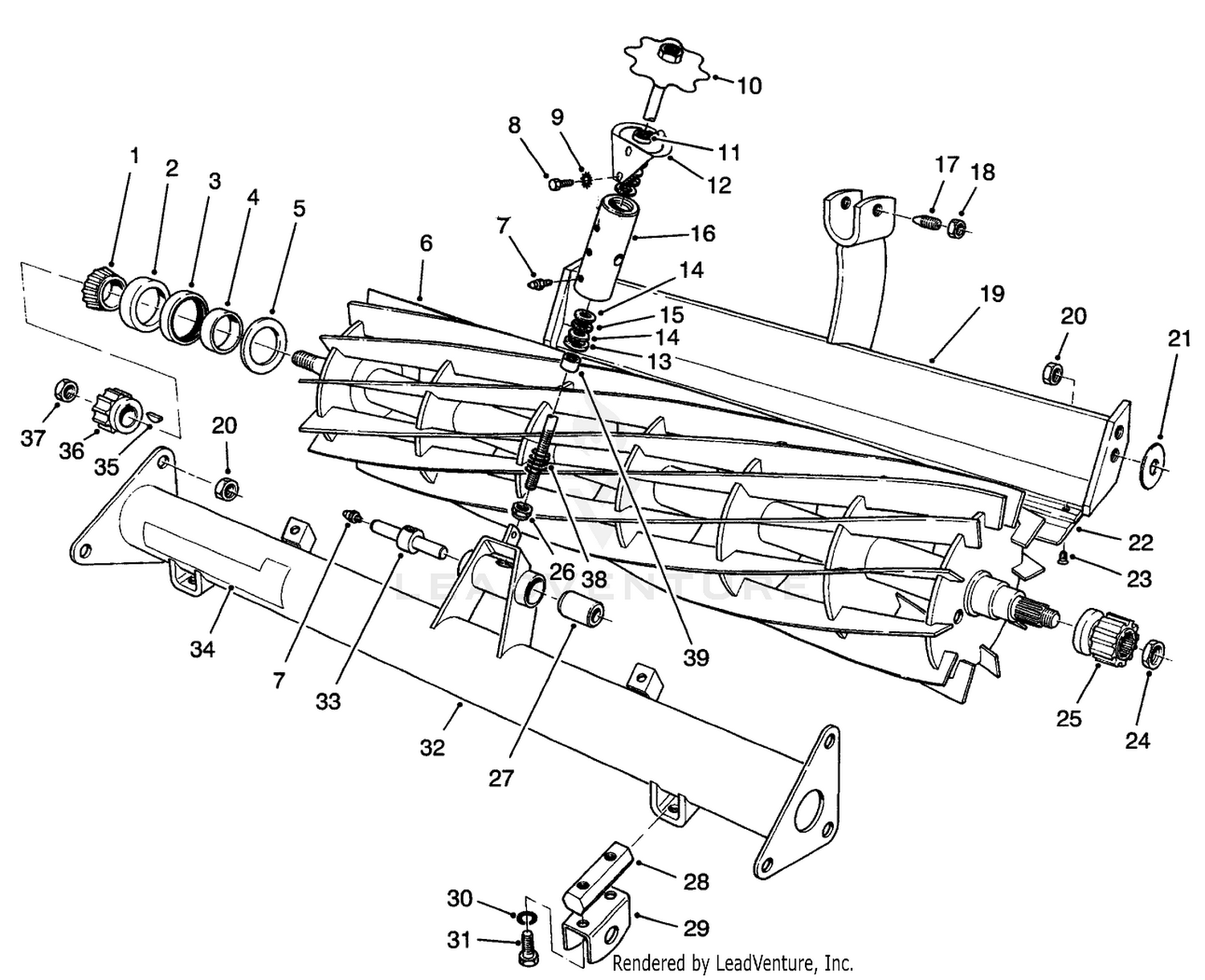 Reel  Bed Bar Assembly