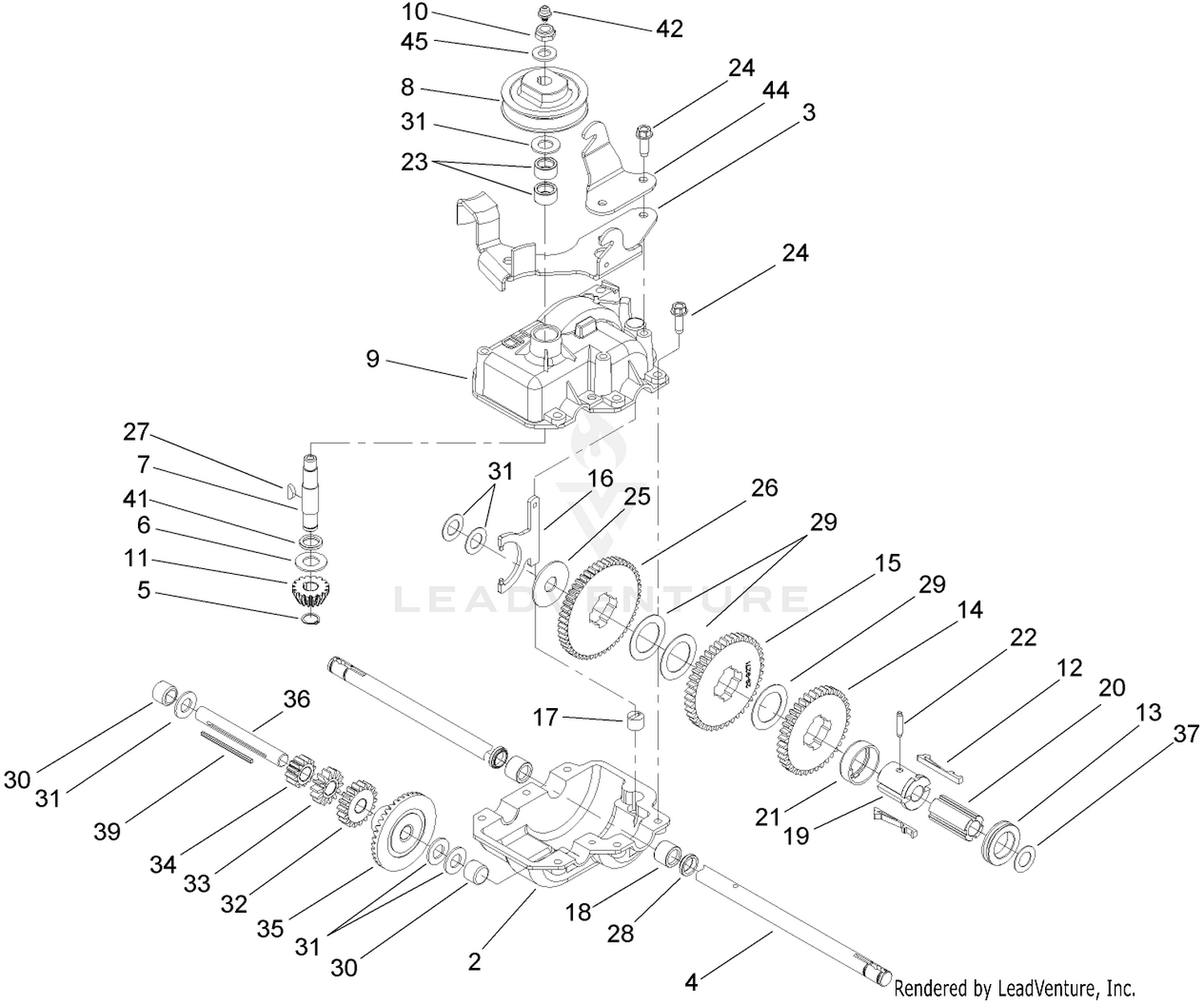 Gear Case Assembly No. 74-1861
