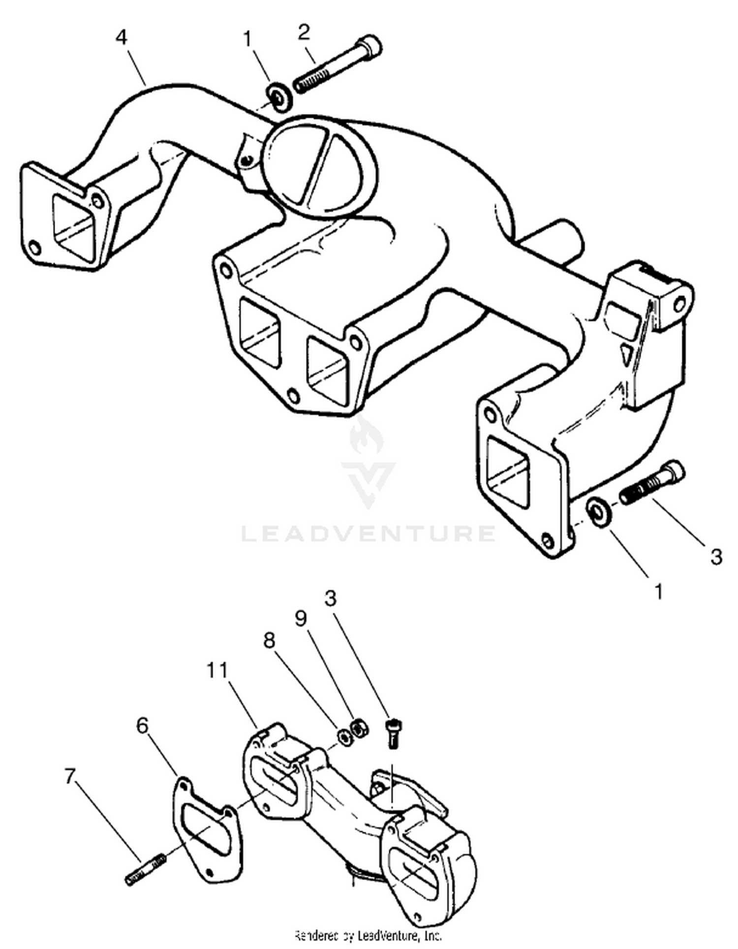 Intake and Exhaust Manifold Assembly