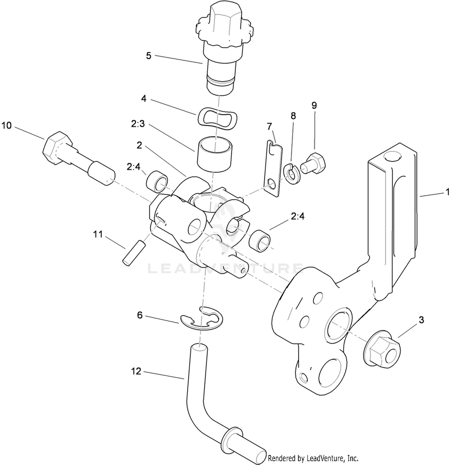 Right Hand Groomer Arm Assembly
