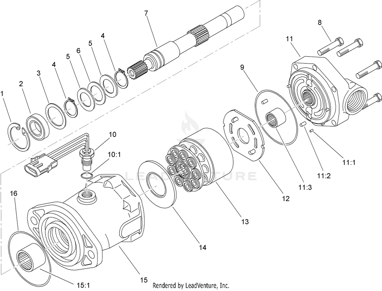 Hydraulic Motor Assembly No. 93-6489