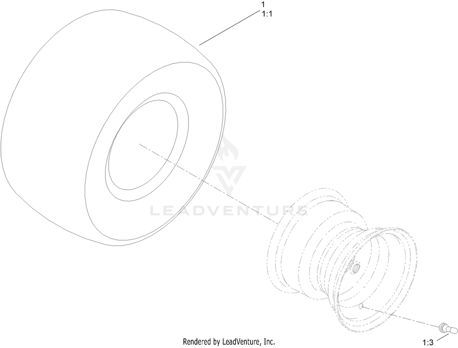 Rear Tire Assembly