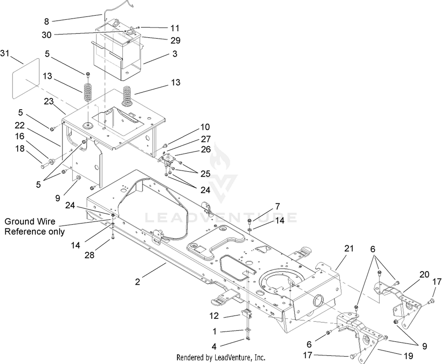 Frame and Battery Assembly