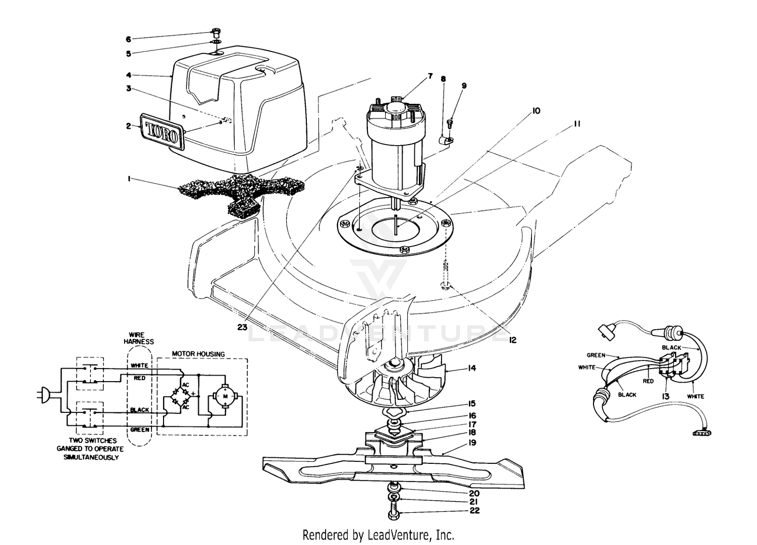 Motor  Blade Assembly