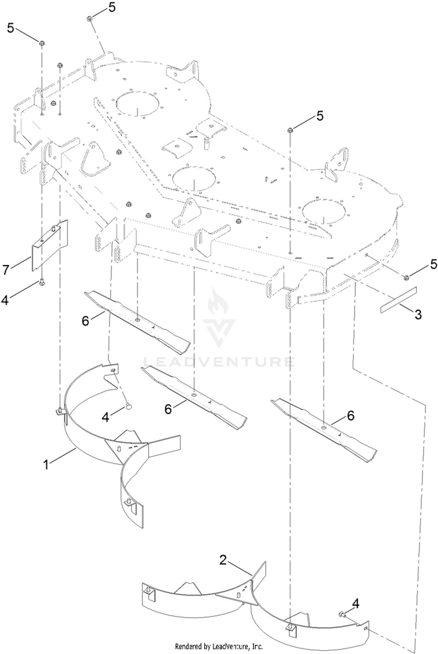 54 Inch Recycler Kit Assembly No. 136-7489