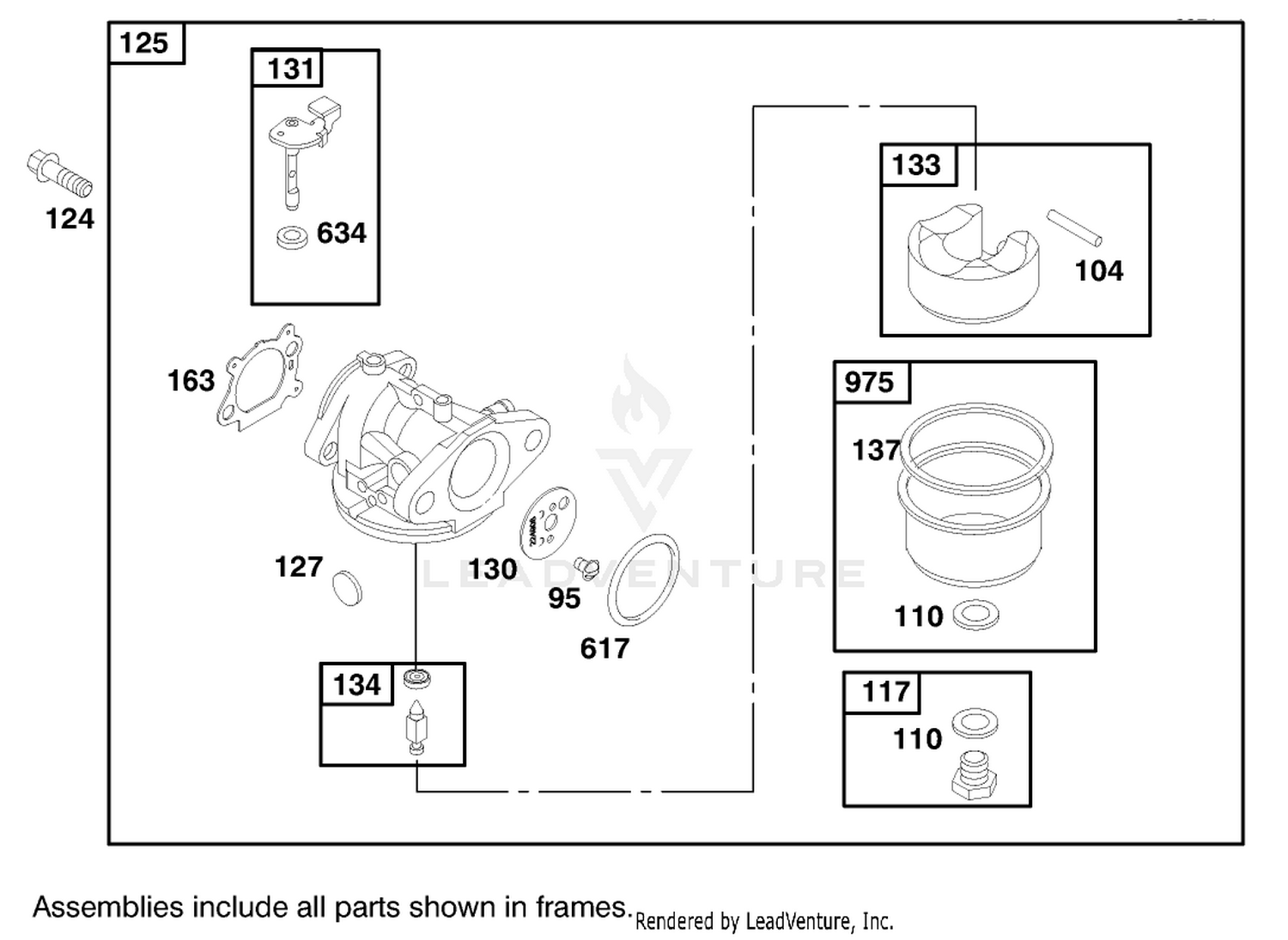 Engine Briggs  Stratton Model 127702-1745-E1 (serial No. 8901374  Up) 3