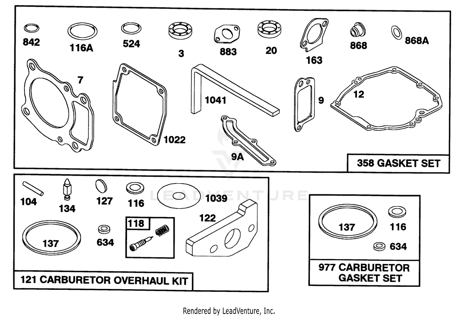 Engine Briggs  Stratton Model 97772-0112-01 8