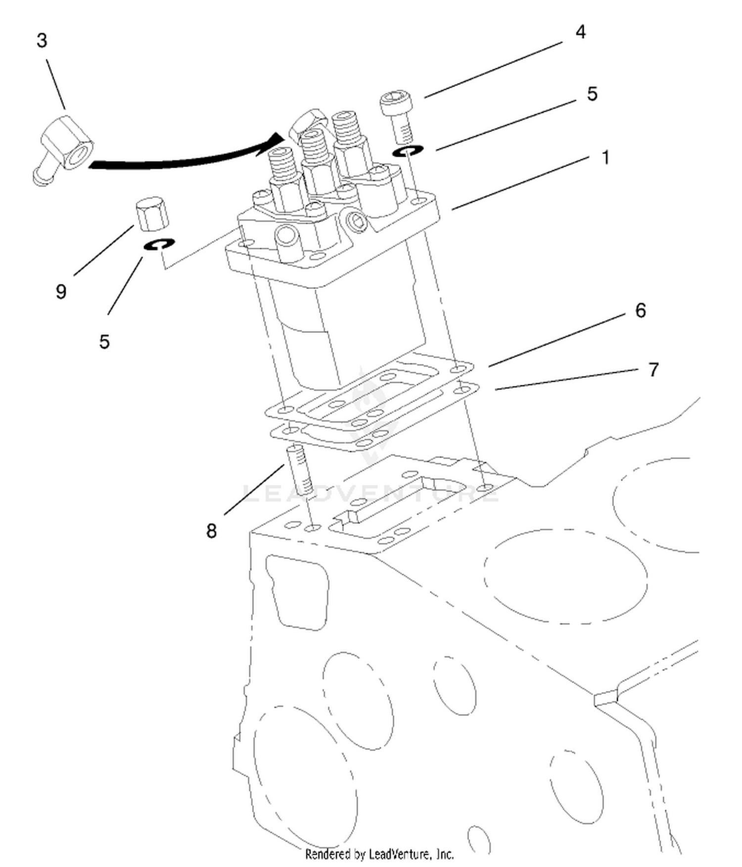 Injection Pump Installation Assembly