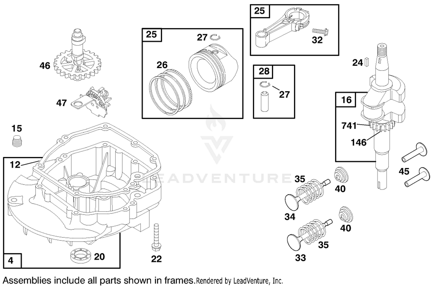Engine Briggs  Stratton Model 127802-1761-E1 2