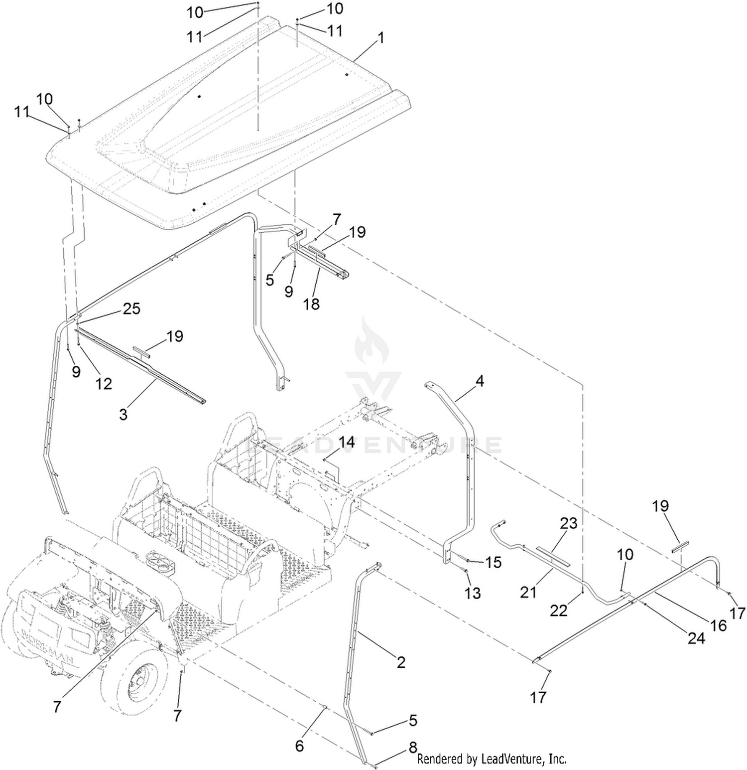 4 Person Canopy Assembly