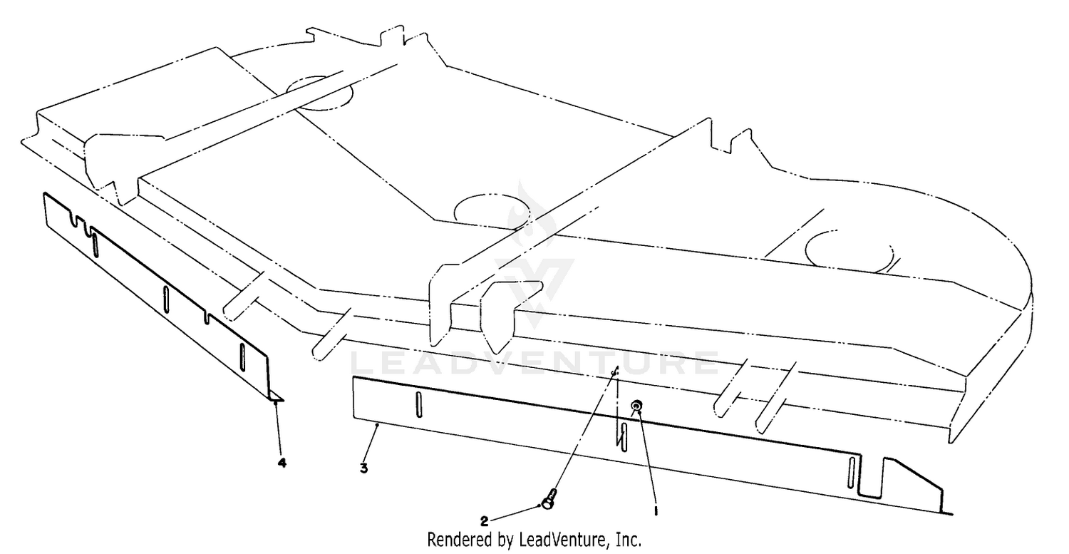 62" BAFFLE KIT PART NO. 82-8800 (Used on Cutting Unit Model 30564)