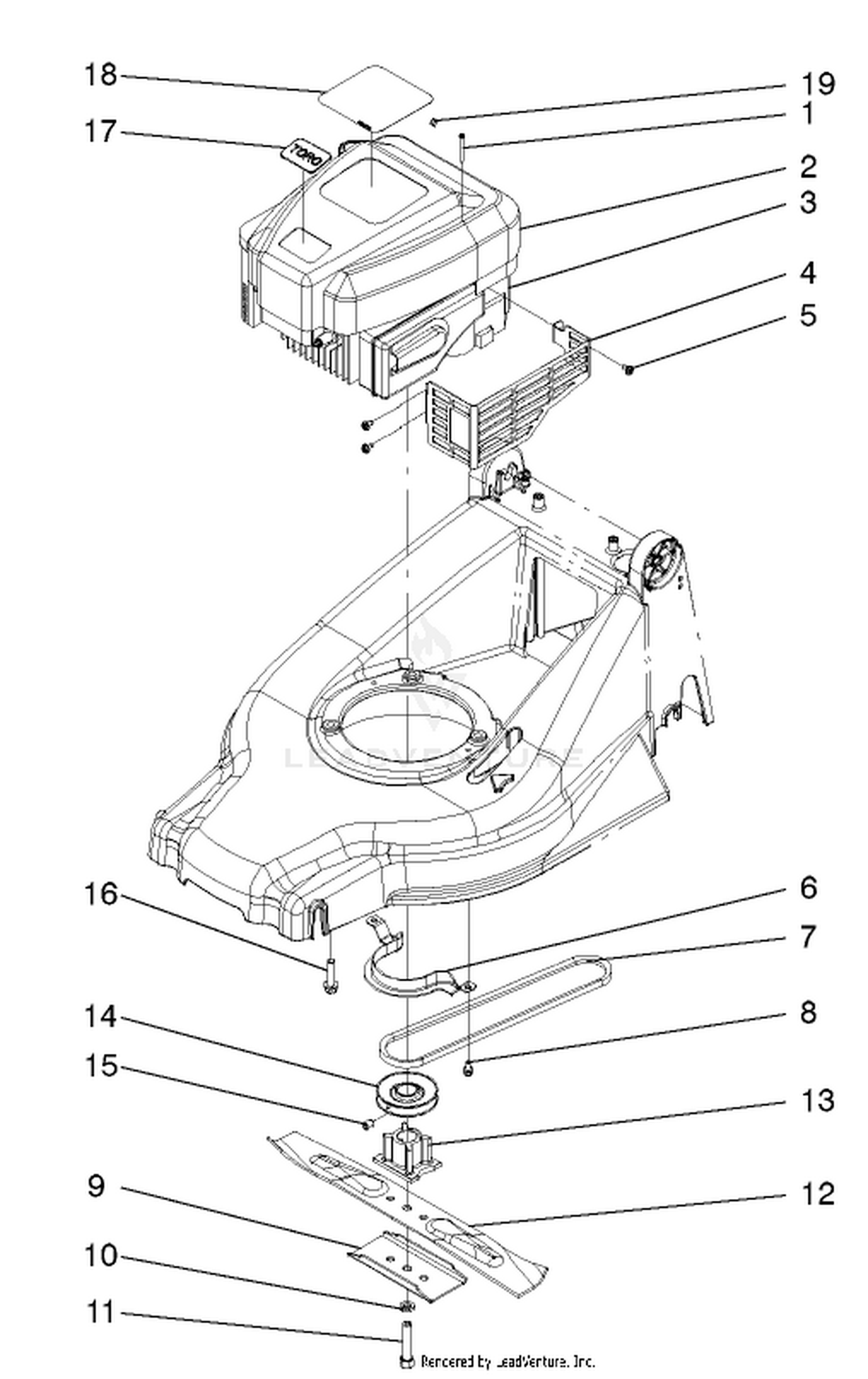 Engine And Blade Assembly