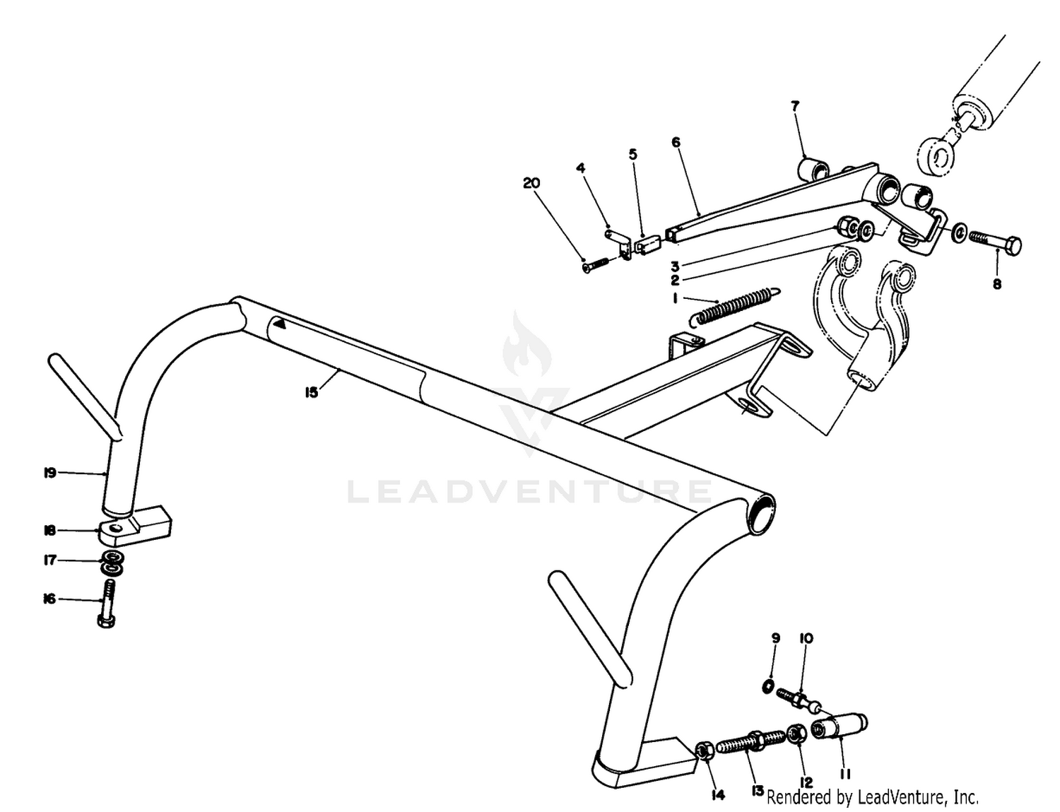 Direct Suspension Pull Frame Kit Model No. 04452 Center Frame Assembly (optional)