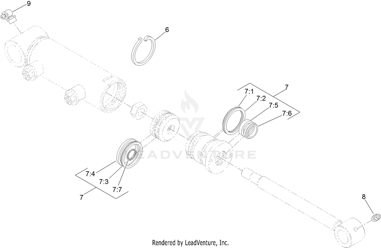 Hydraulic Cylinder Assembly No. 138-6999
