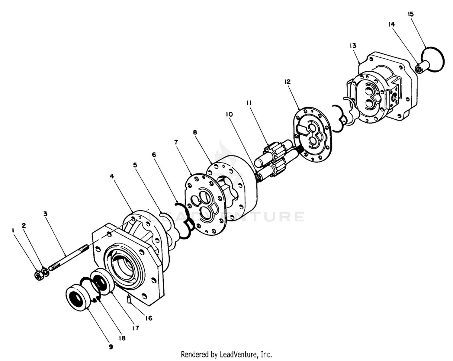 Pump Assembly No. 58-5510 (model 03700)  58-5511 (model 03701)