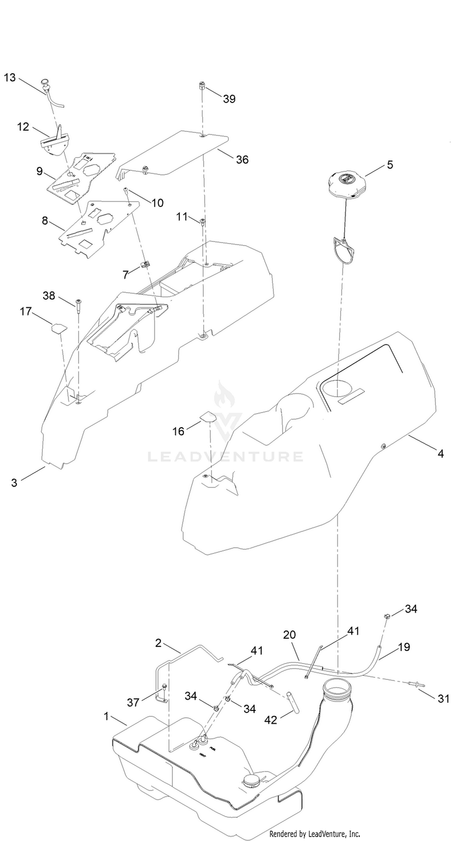 Body Styling and Fuel Pod Assembly