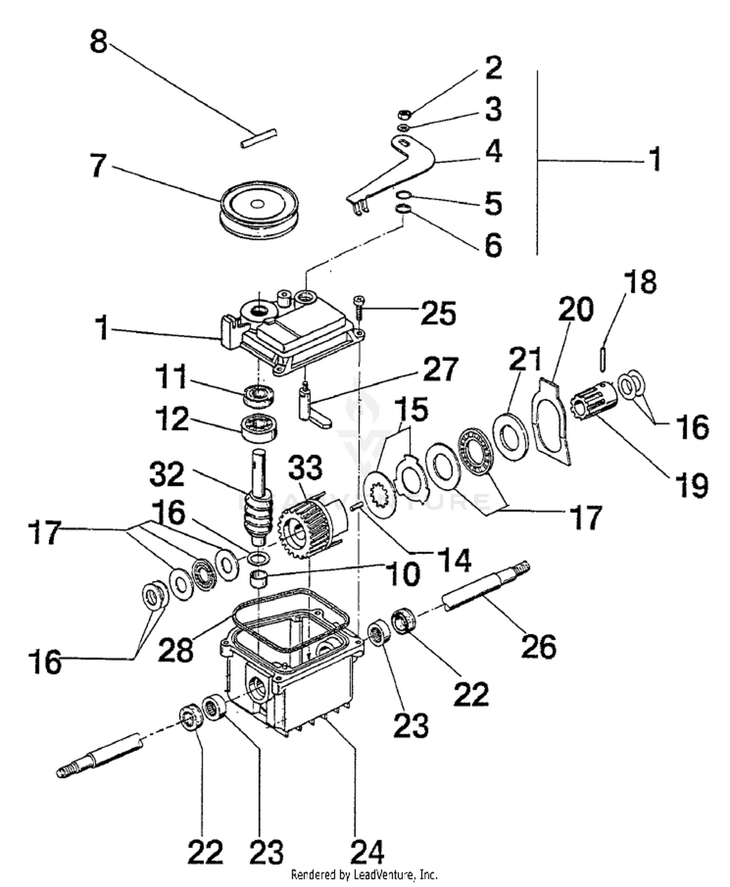 Gear Case Assembly 93-4073