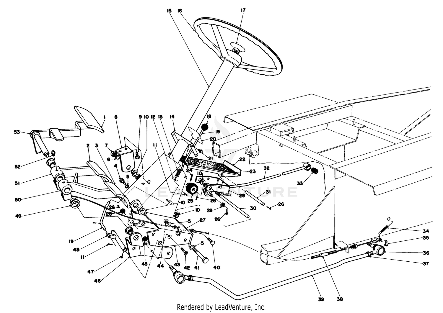Brake  Steering Gear Assembly