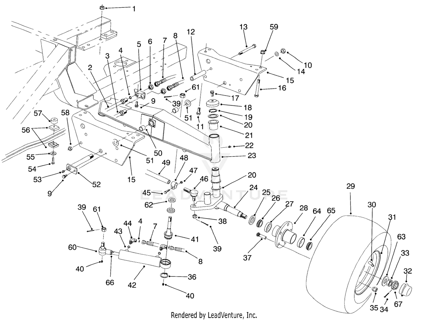 Rear Axle Assembly (model No. 30450)