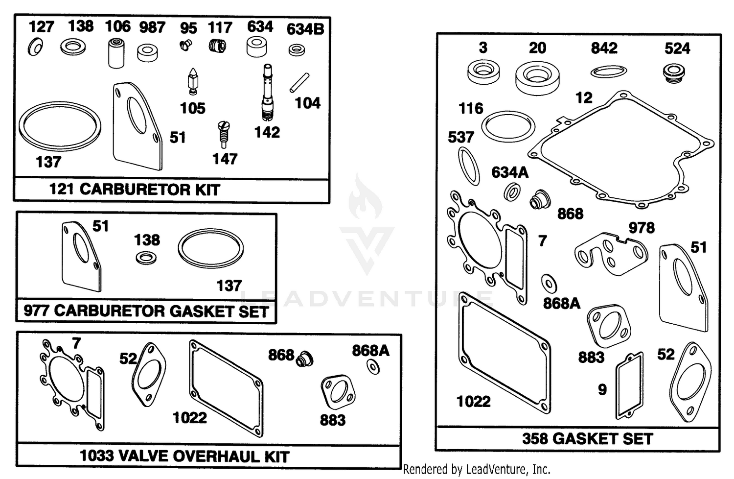 Engine Briggs  Stratton Model 28q777-0668-A1 9