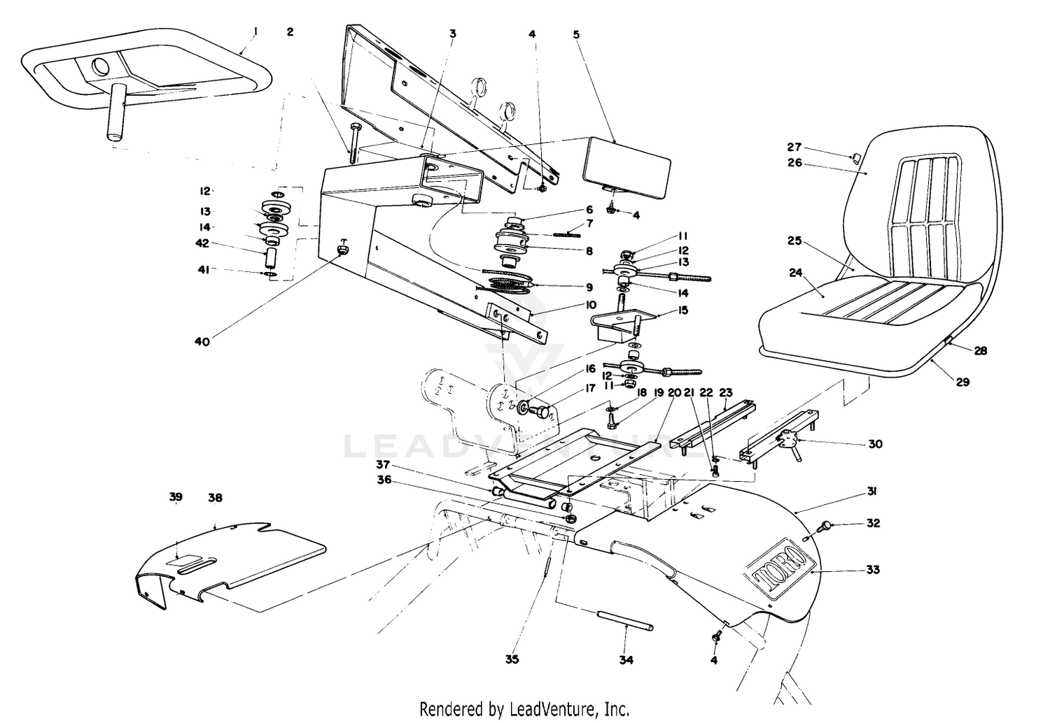 Steering And Seat Assembly