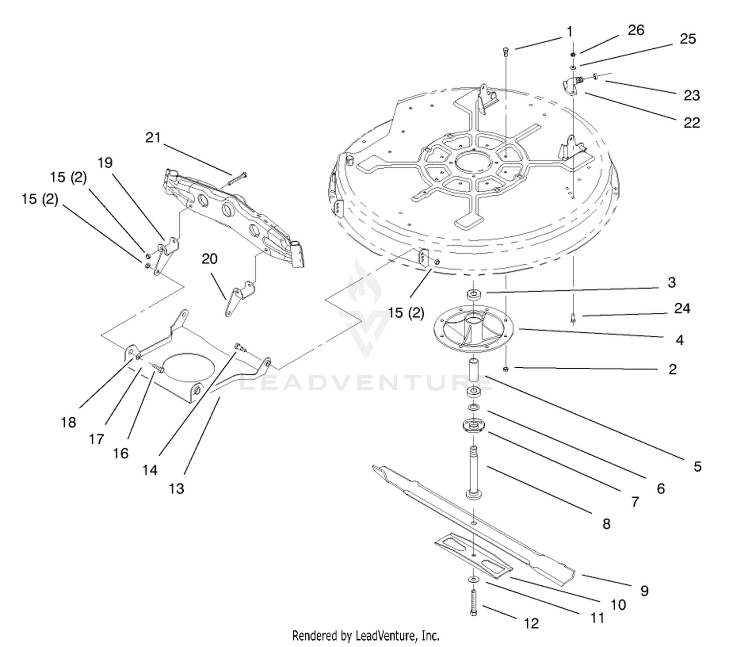 Spindle  Blade Assembly
