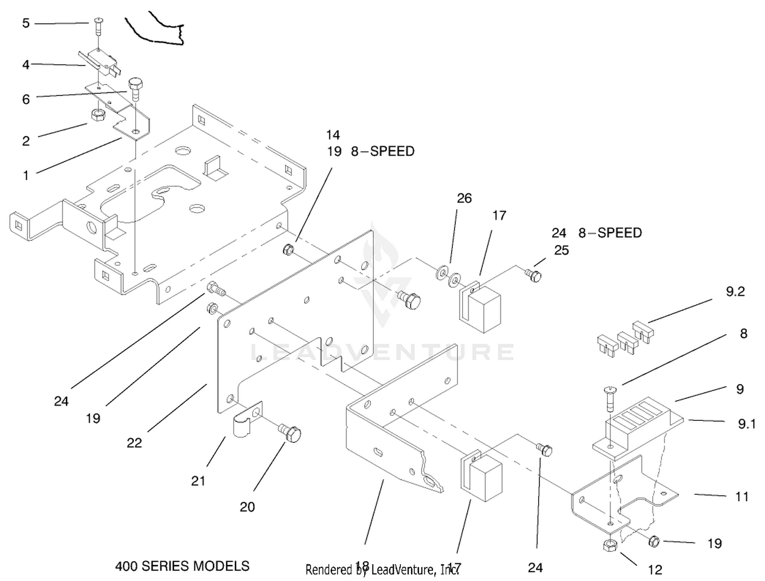 Hoodstand Electrical Housing  Wire Harness