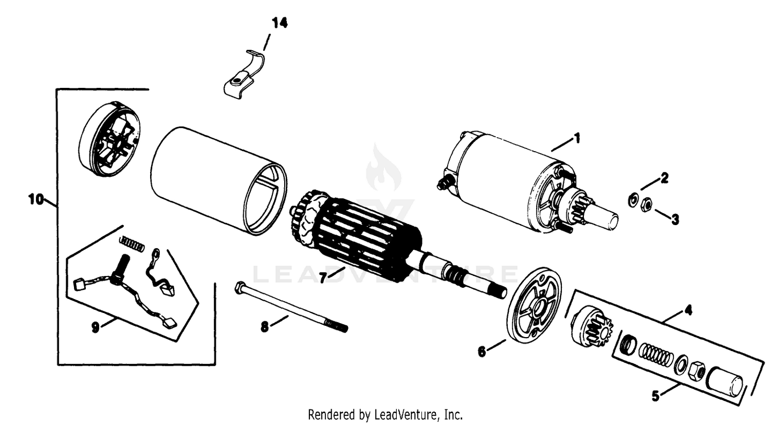 Electric Start-Group 11 Engine Kohler Model No. Kt17qs Type No. 24324 (continued)