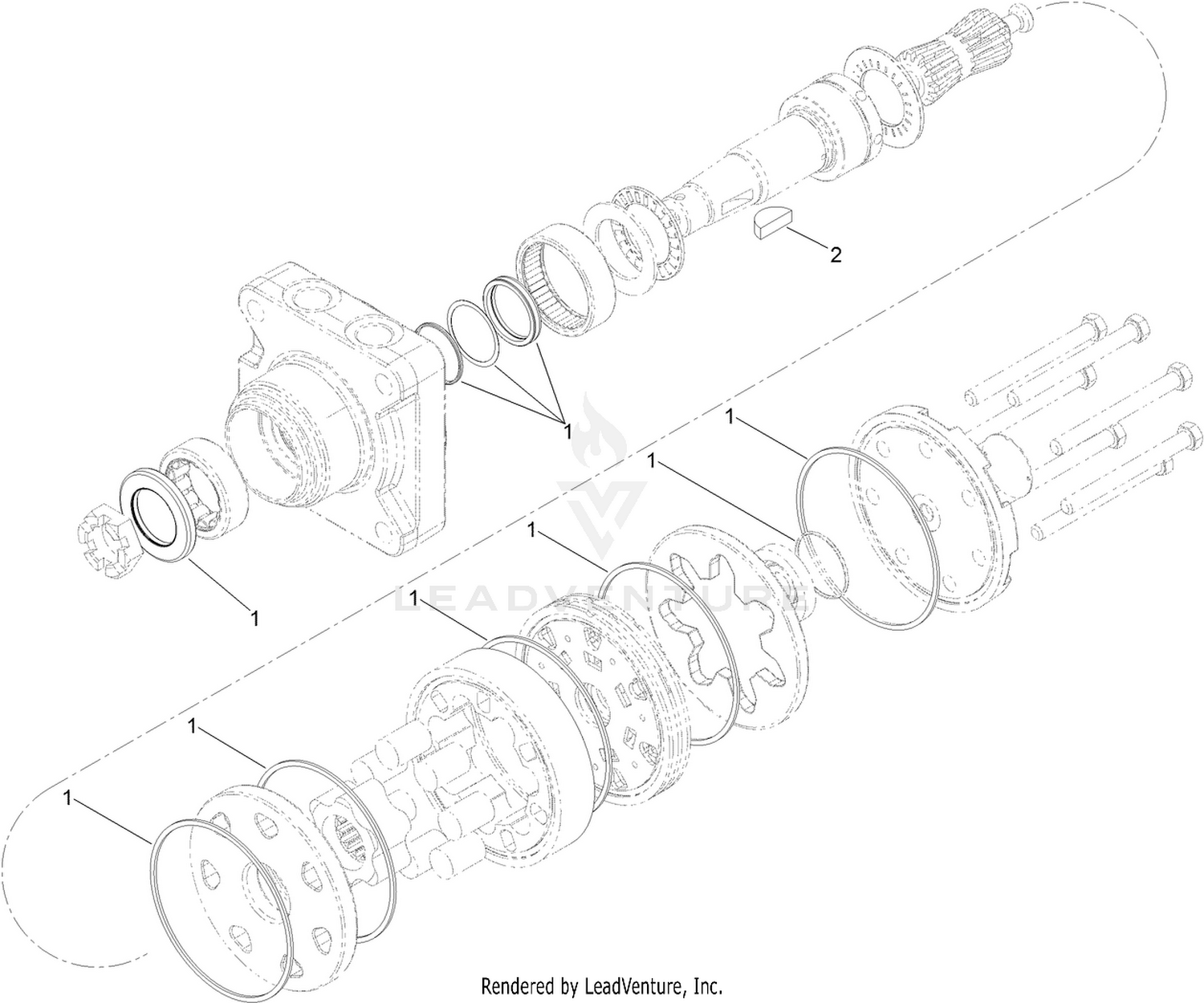 Hydraulic Motor Assembly No. 138-0303
