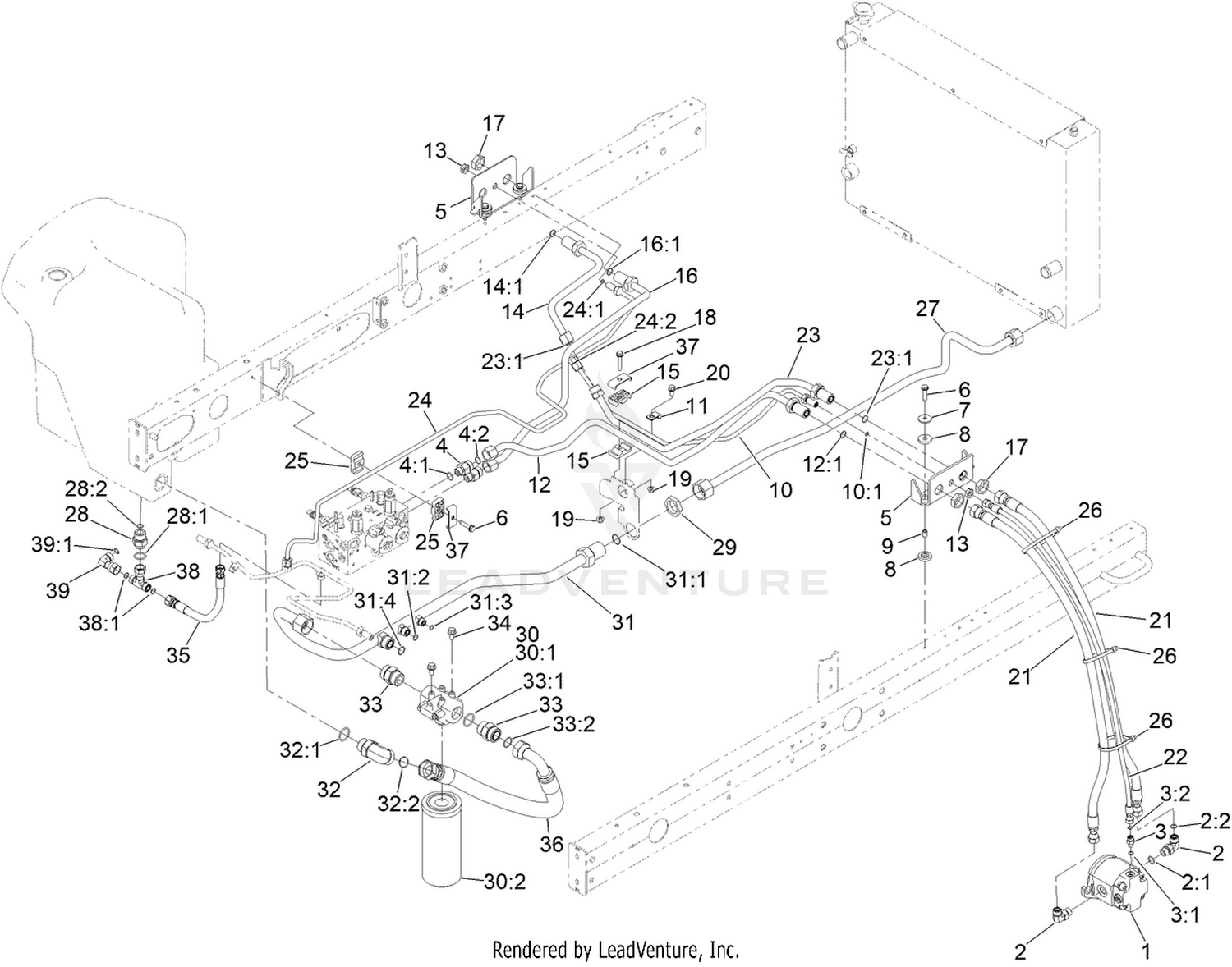 No. 2 and 3 Reel Drive Hydraulic Assembly