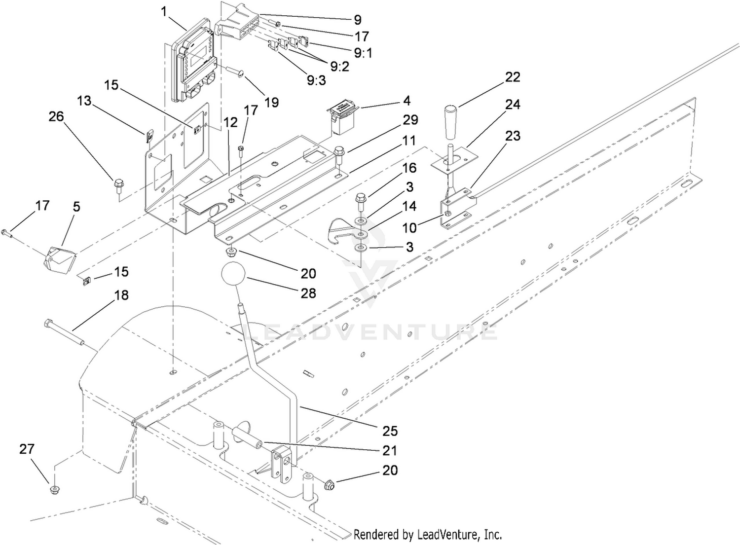 Lower Control Panel Assembly