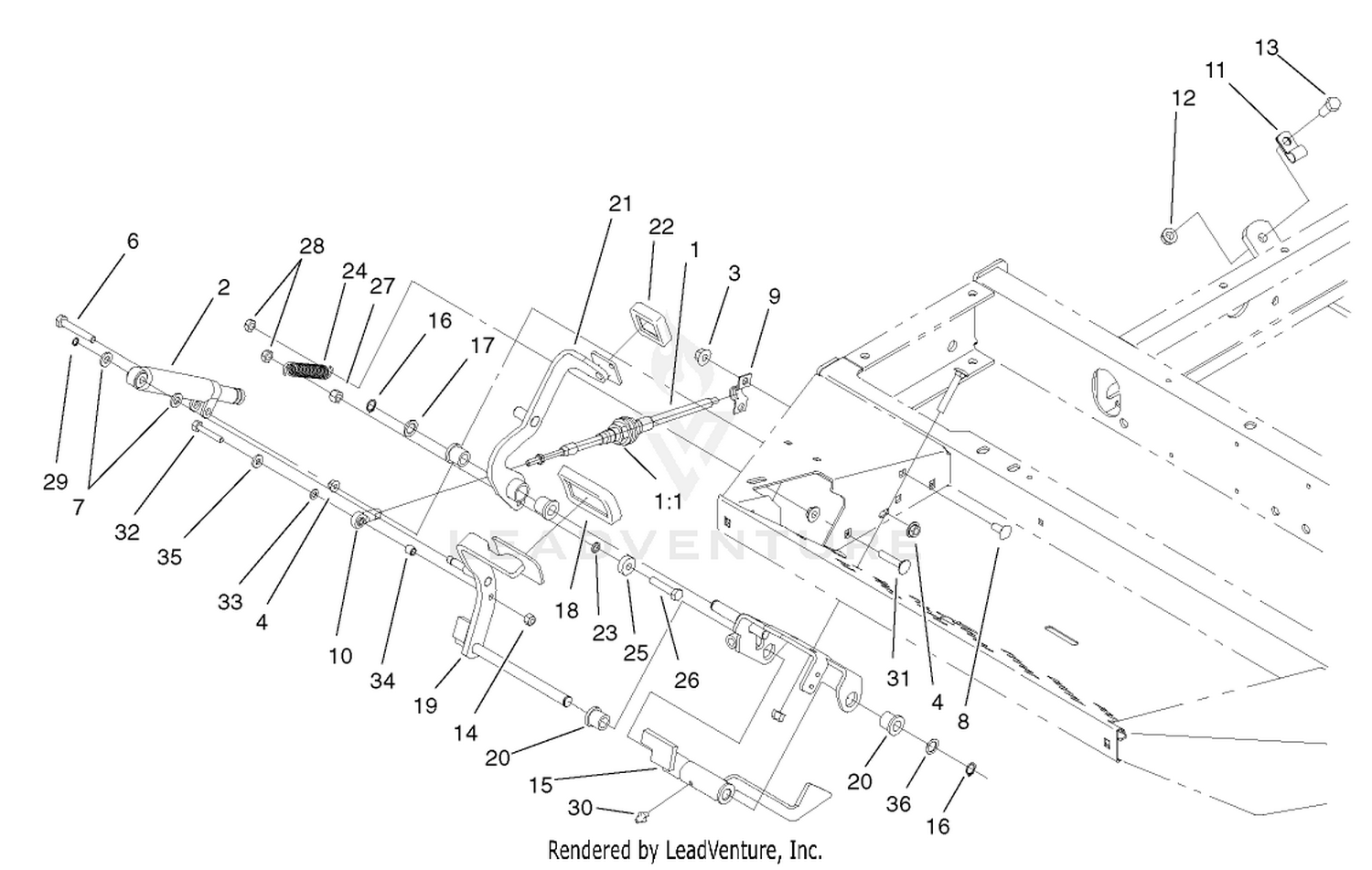 Traction Pedal Assembly