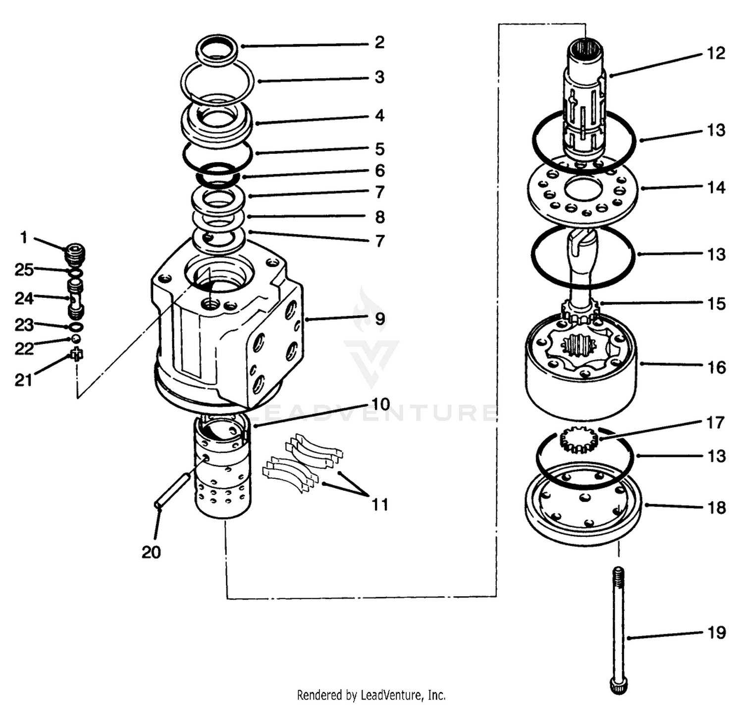 Power Steering Valve Assembly No. 69-1850