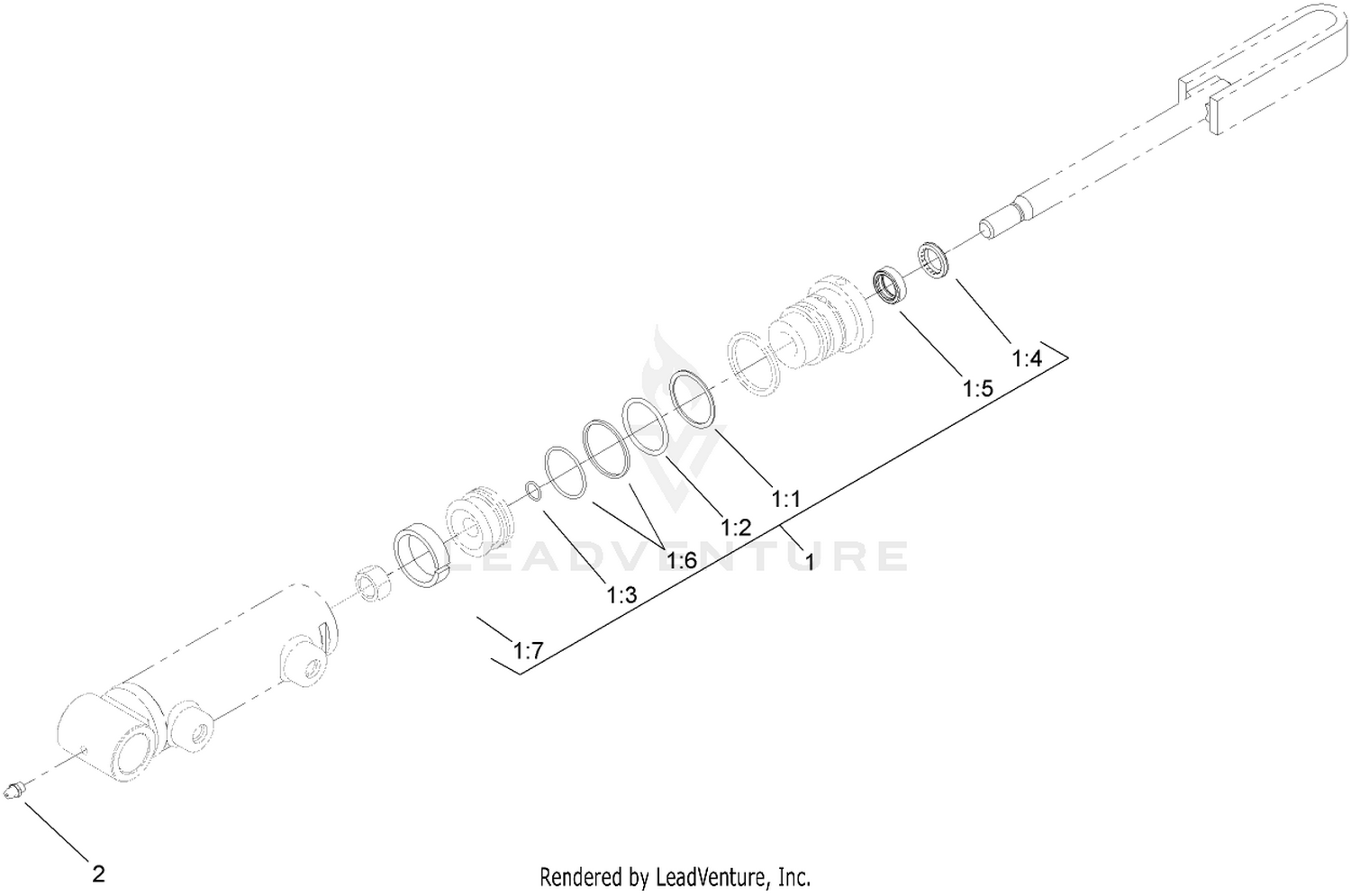 Hydraulic Cylinder Assembly No. 108-4438