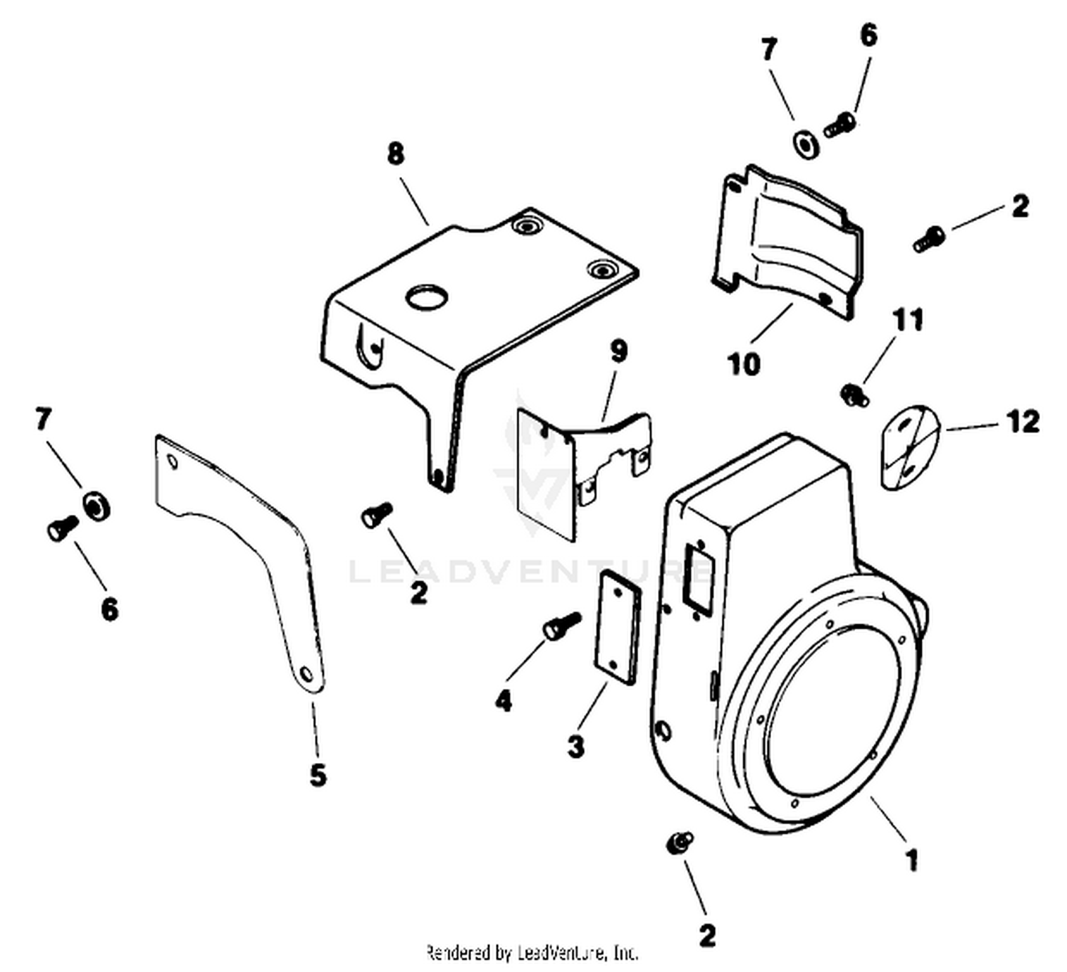 Baffles  Shroud-Engine Model No. M8t Type 301590