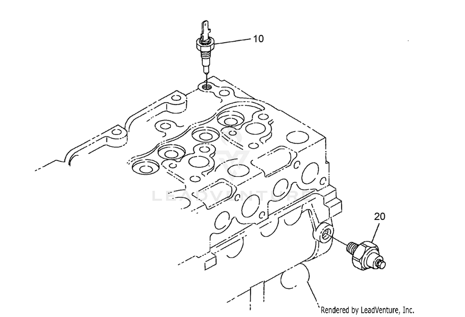 Oil Switch / Thermometer and Plug Assembly