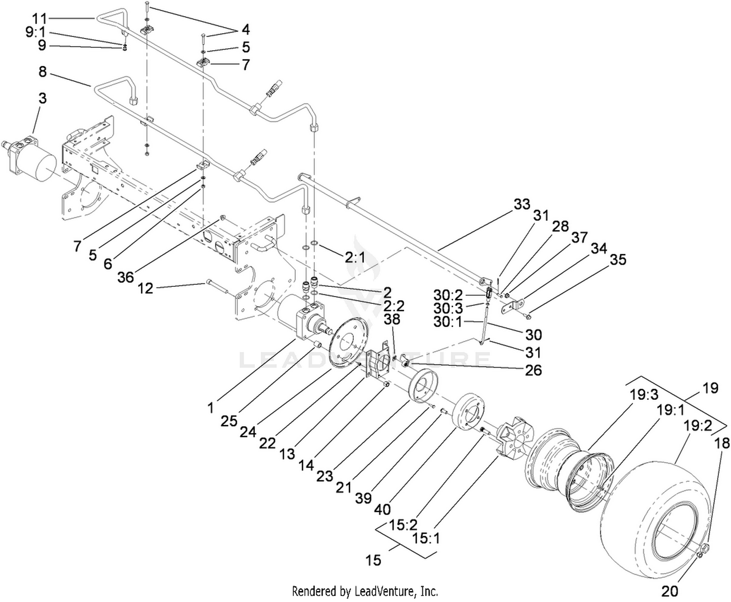Front Wheel and Brake Assembly