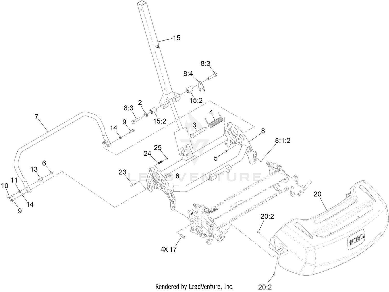 Frame and Handle Mount Assembly