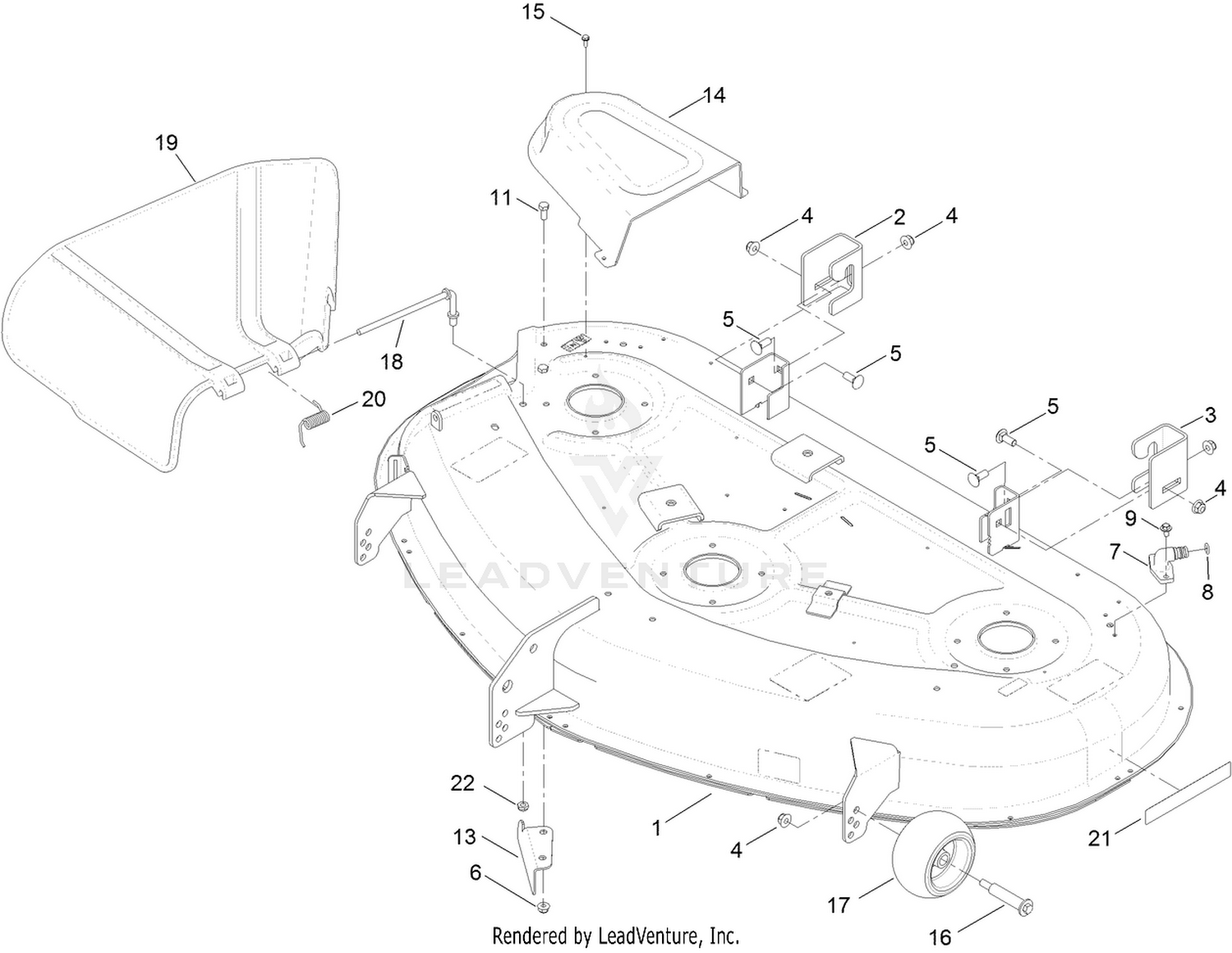 50 Inch Deck Assembly